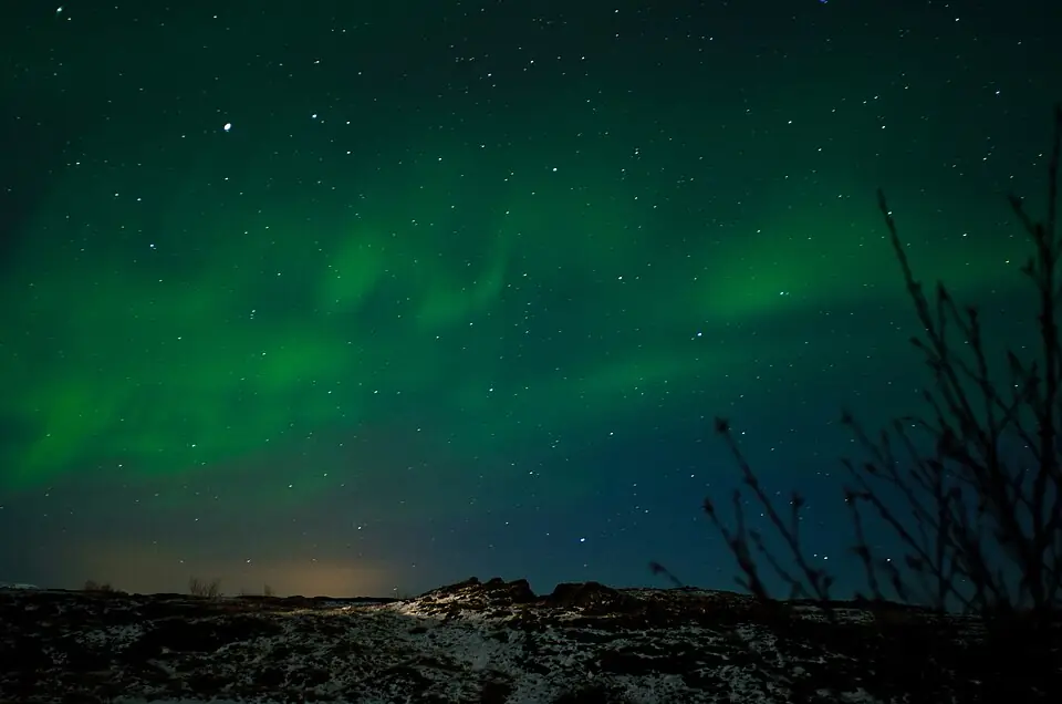 Northern lights over Iceland